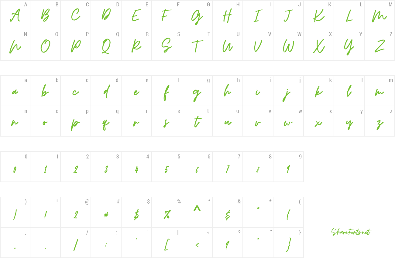 Font Osulent Signature preview